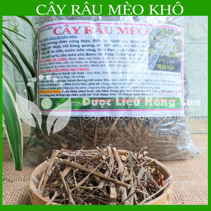 Cây Râu Mèo khô sạch đóng gói 1kg