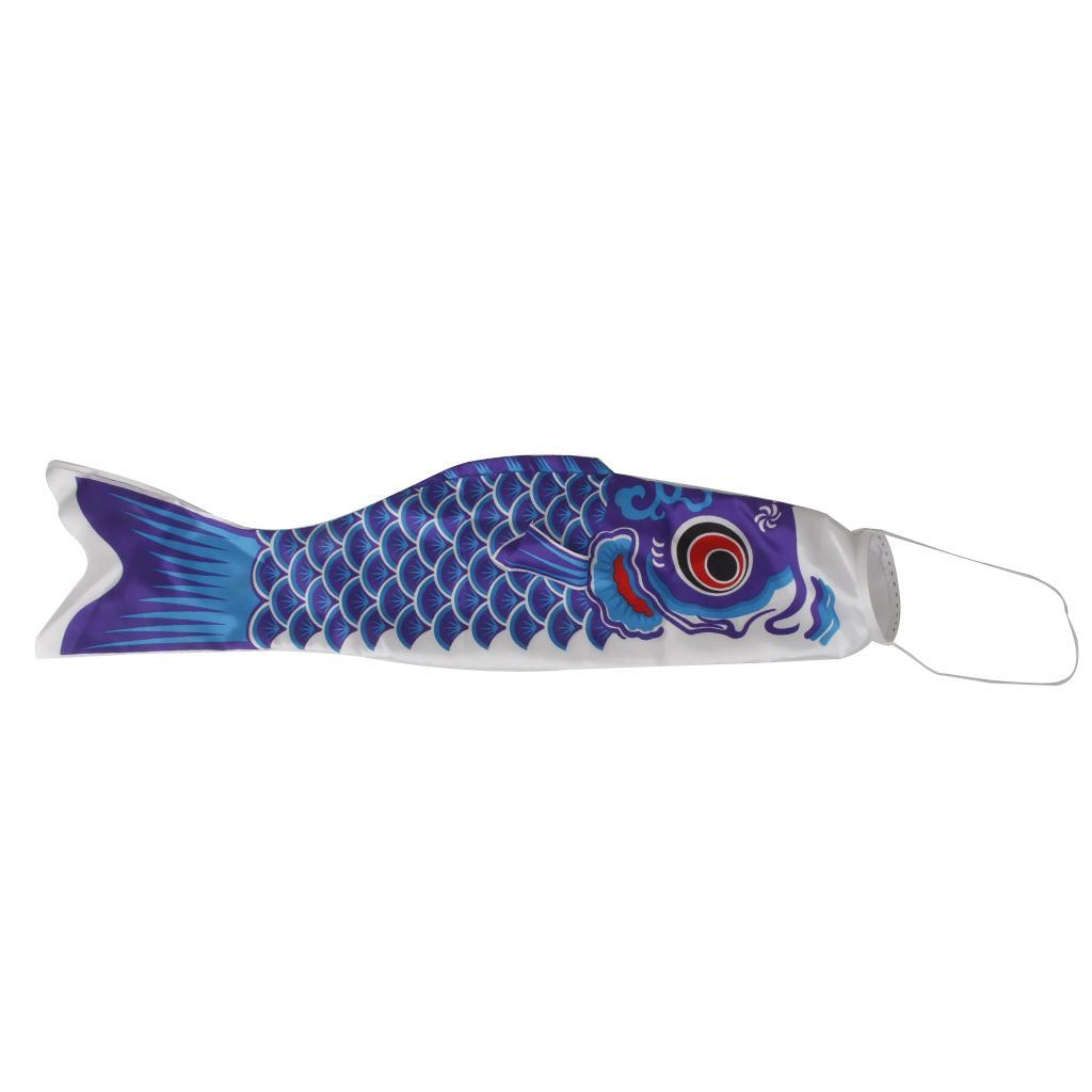 2x Windsock Carp Flag Koi Nobori Wind Streamer Decor Blue 55cm & Pink