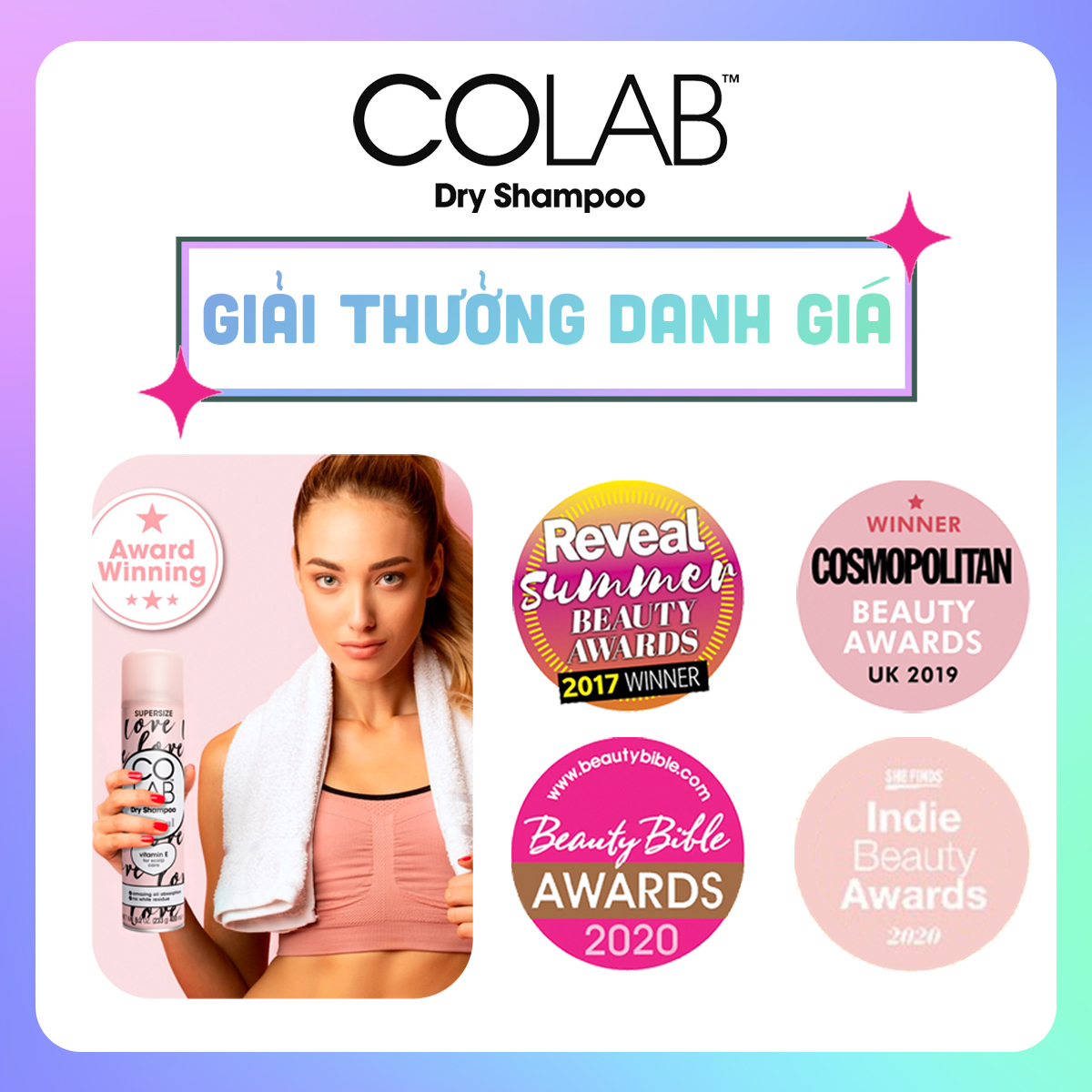 Dầu gội khô COLAB hương Unicorn 200ml