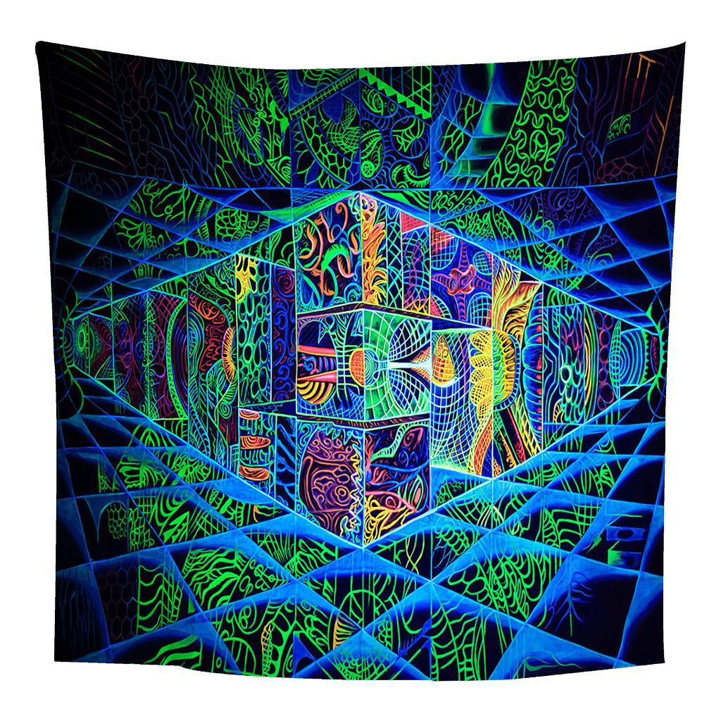 Geometric Figure Tapestry Wall Hanging Throw Poster Room Decor 37x29 inch