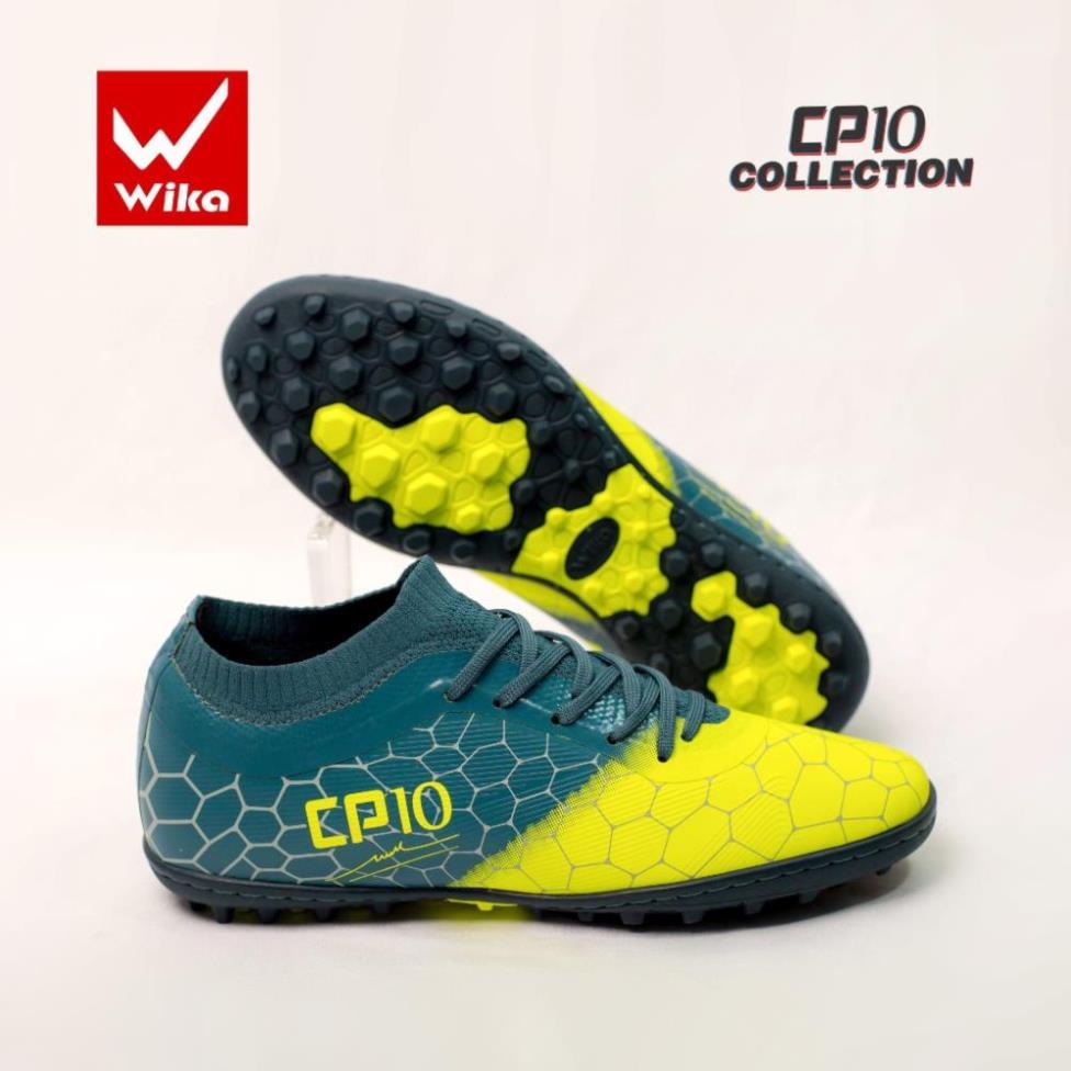 Free Ship - Giày đá bóng Wika CP10 chính hãng, bóng đá sân cỏ nhân tạo chất liệu da Microfiber