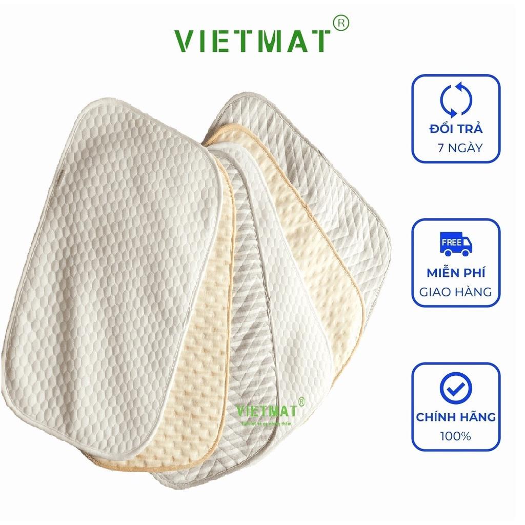 Gối chống bẹp đầu cho bé sơ sinh Vietmat mềm êm, thoáng mát tránh móp đầu hiệu quả