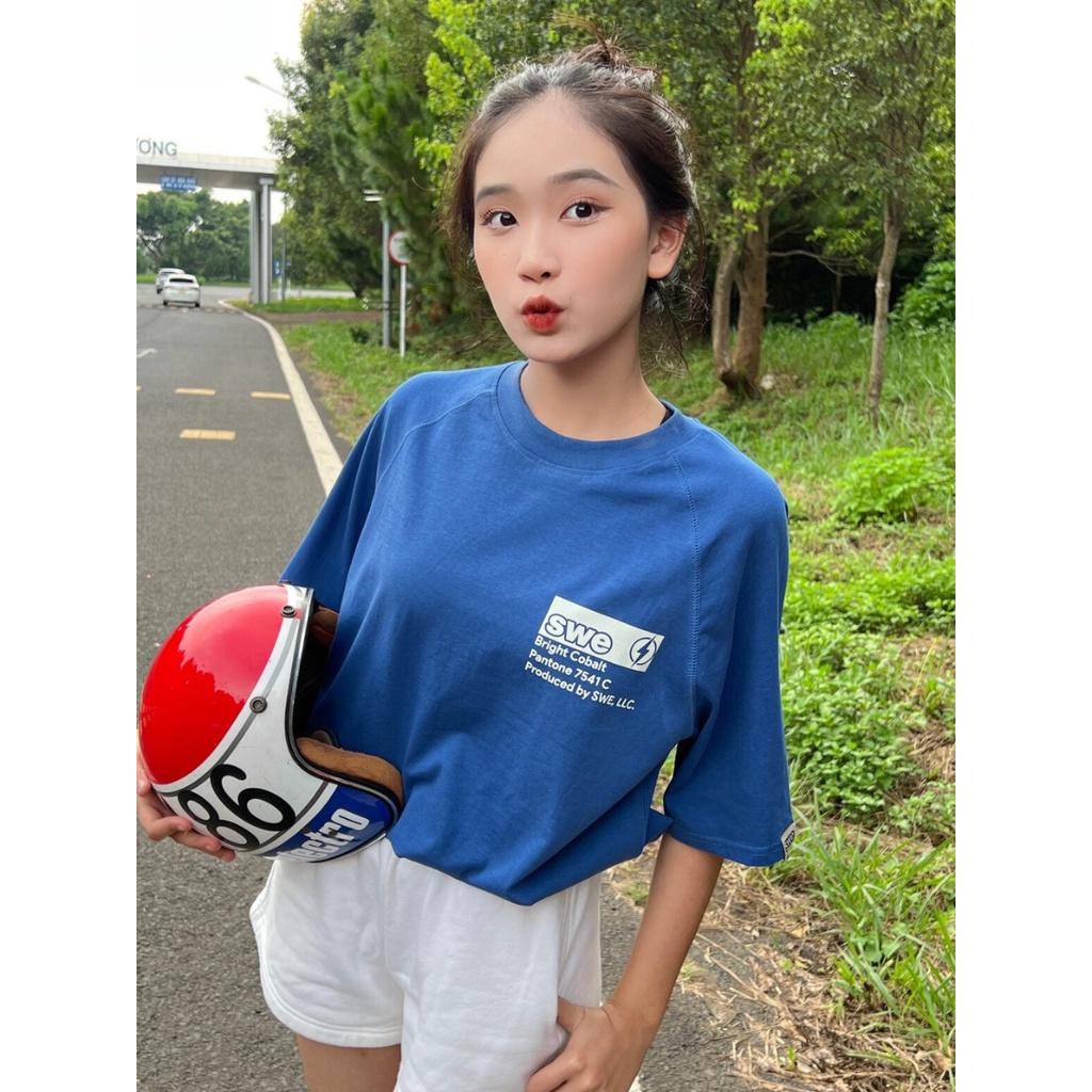 SWE - Áo phông unisex in hình cổ tròn PANTONE RAGLAN TEE ngắn tay cotton thoáng mát thời trang chính hãng