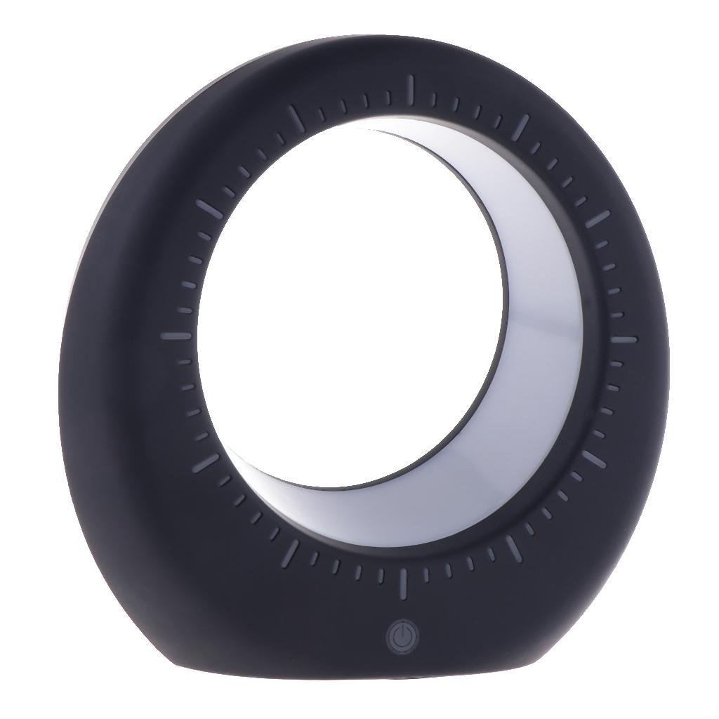 LED Luna Moon Clock Lamp Night Light Touch Control USB Charge