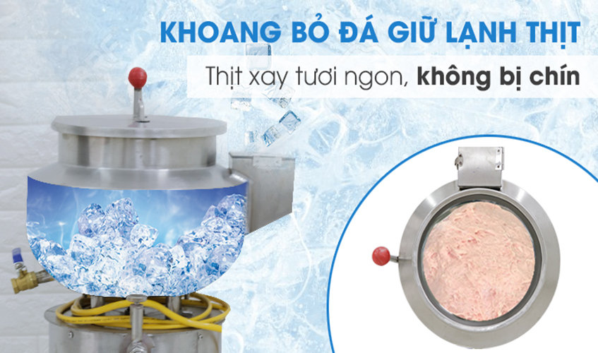 Máy Xay Thịt Làm Giò Chả Ruốc, Xay Cua, Xay Cá NEWSUN 3 Kg/ Mẻ - Xay Năng Suất Cao, Mẫu Mã Mới - Hàng Chính Hãng