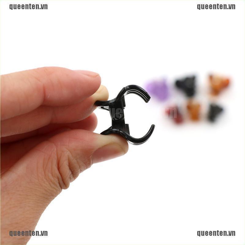 12pcs Small Plastic Black Hair Clips Claws Clamps QUVN