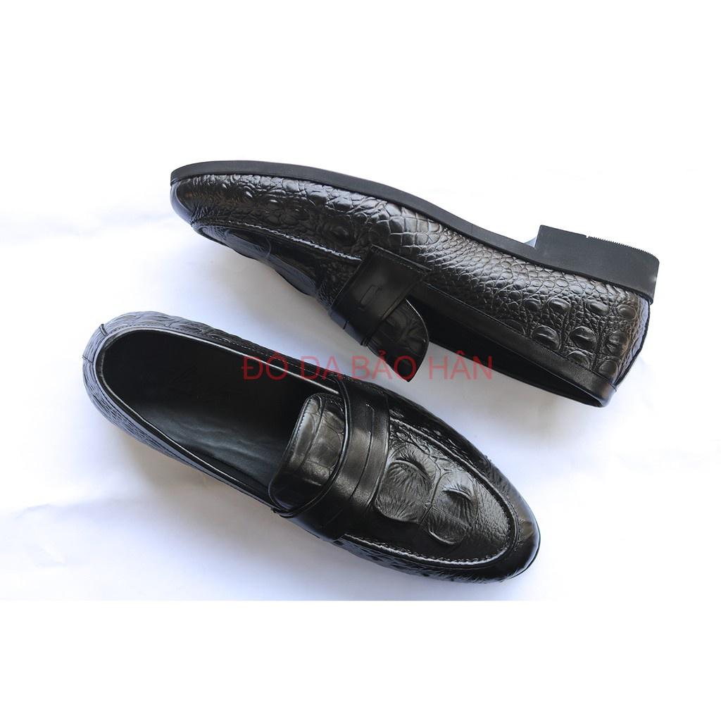 Giày Tây Nam Bảo Hân Mã D09- Màu Đen- Xuất Dư- Da Pu