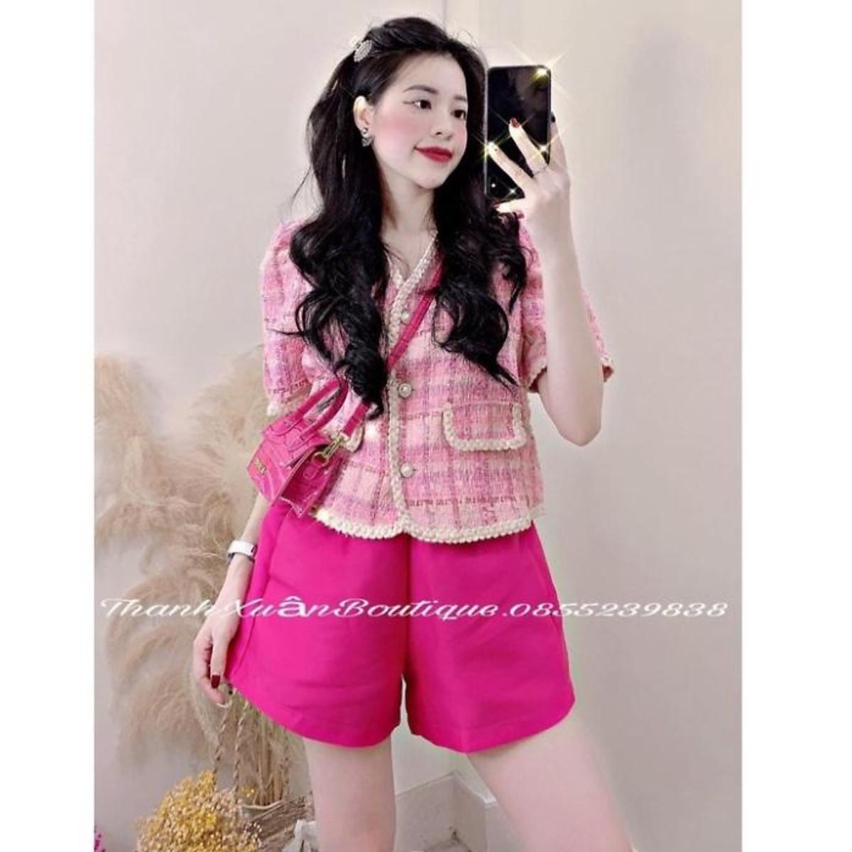 Quần đùi nữ tacta cạp chun, dáng short ống rộng phồng sooc cạp cao có túi 2 bên trẻ trung nhiều màu aloha