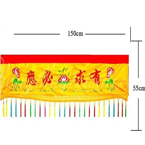 Rèm treo trang trí Phật giáo có ren (1m,1m2,1m5,2m,2m5