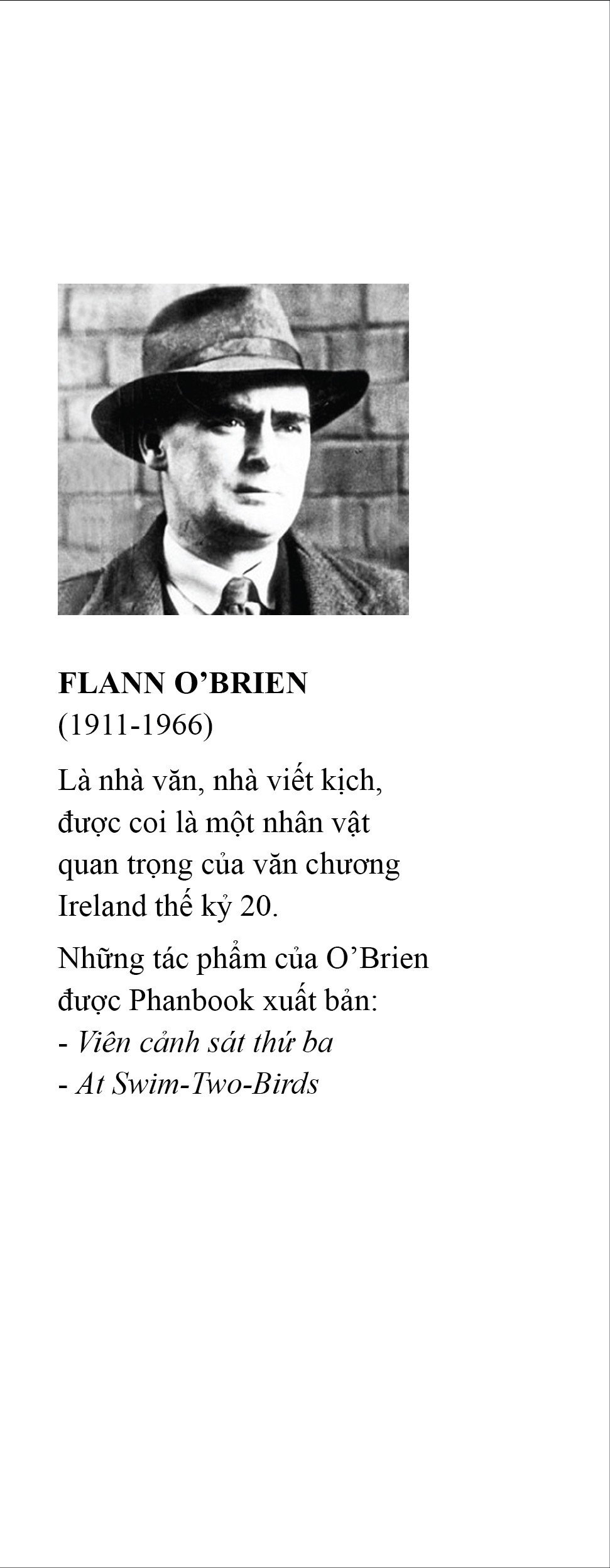 Viên Cảnh Sát Thứ Ba - Flann O'Brien