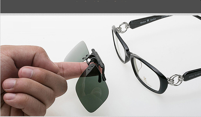 Mắt kính phân cực dành cho người cận thị (Có hộp) - Tặng kèm móc khóa tô vít vặn kính