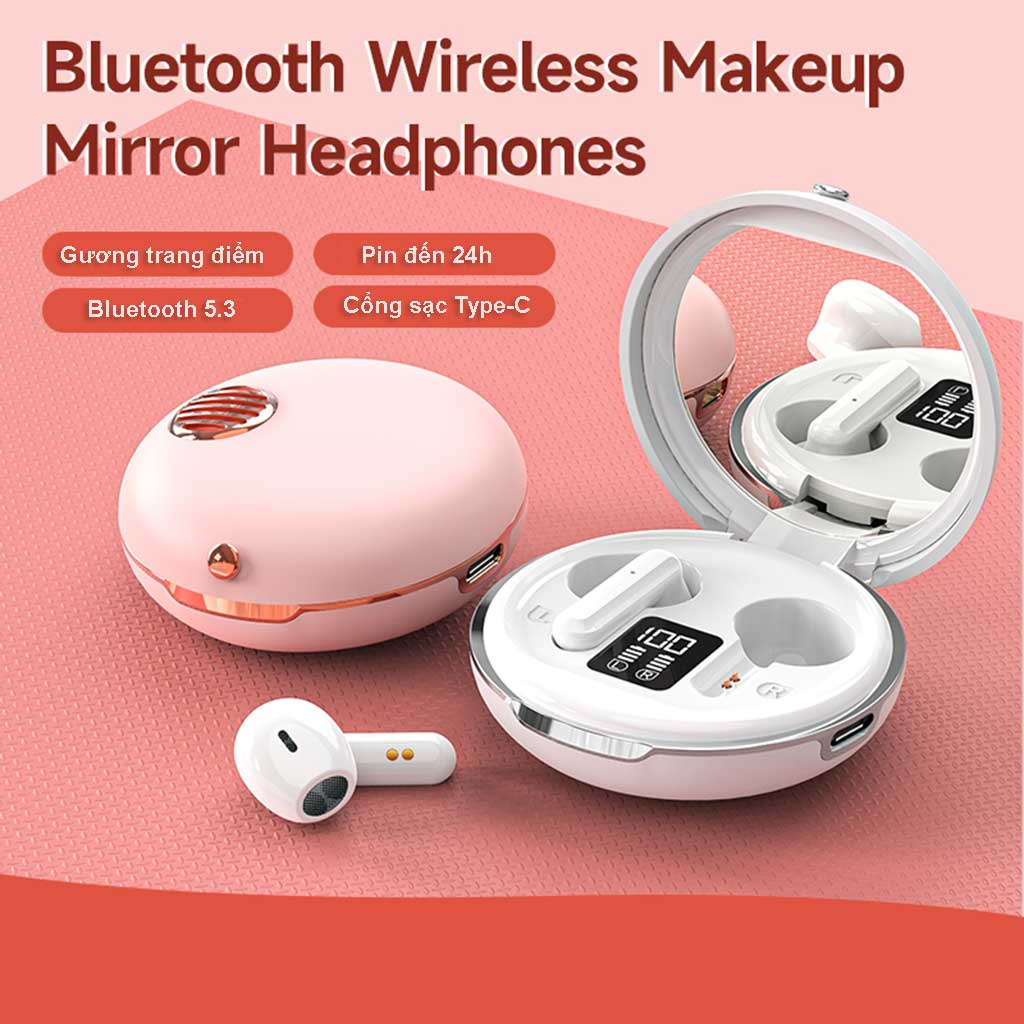 Tai Nghe Bluetooth -  Tai Nghe Không Dây - True Wireless Smart Touch Bluetooth V5.3 Air-S28 điều khiển cảm ứng micro HD chống ồn dành cho smartphones - Hàng Chính Hãng