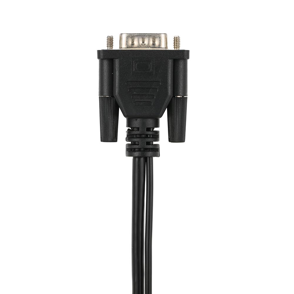 Bộ chuyển đổi VGA 1080P Male sang HD Female với cáp âm thanh 3.5mm USB Nguồn cấp cho máy tính xách tay PC Máy chiếu HDTV