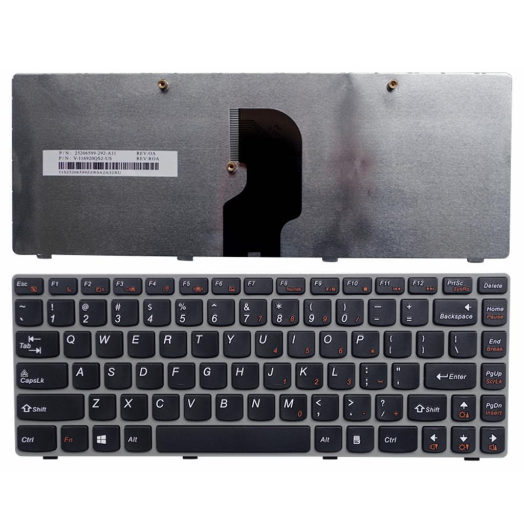 Plastic Laptop Keyboard English Layout Replacement Part for  Z460A