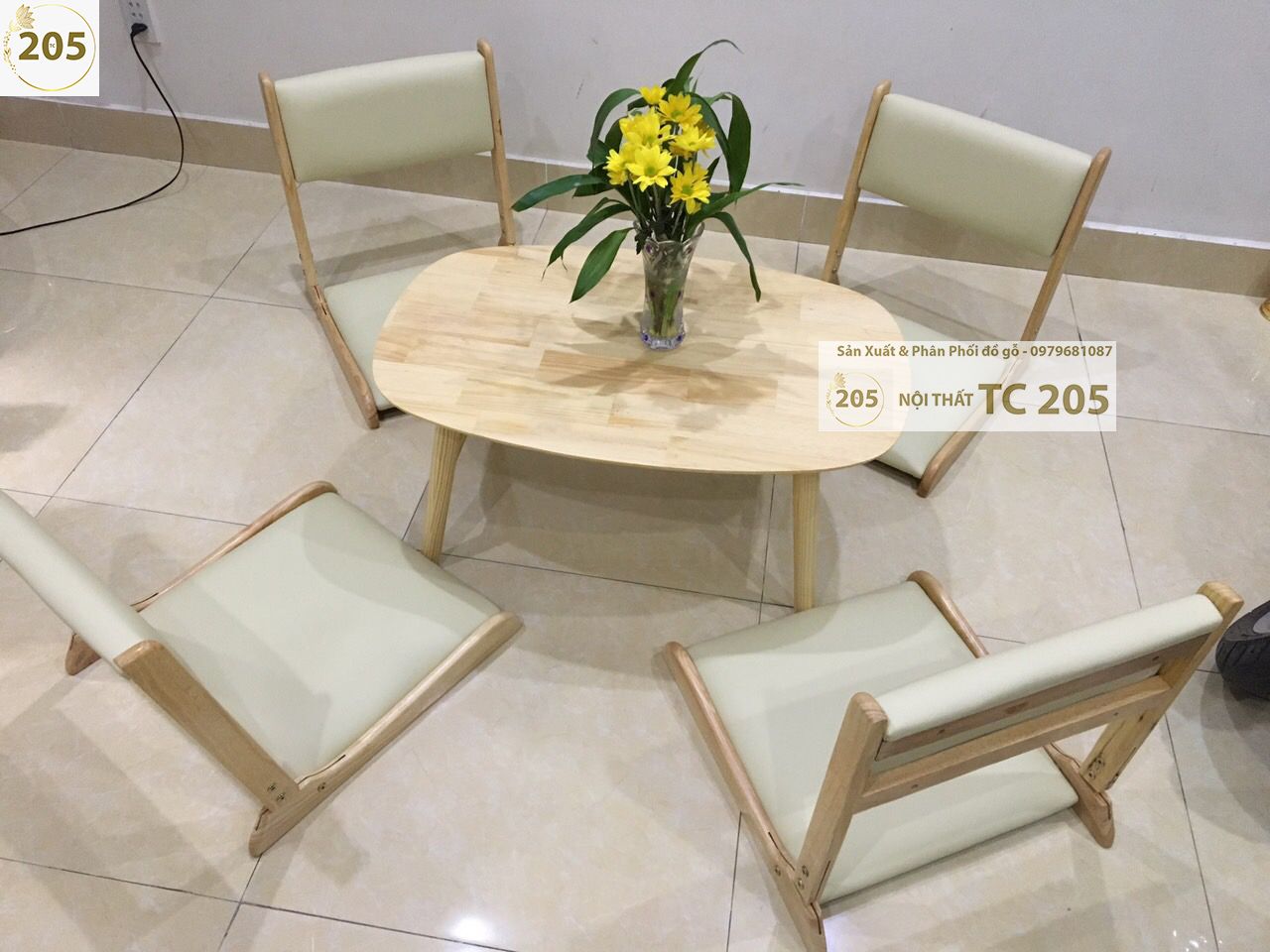 Bàn Xếp GỖ 100% AS1016 - 530x800x350 - Table Wood