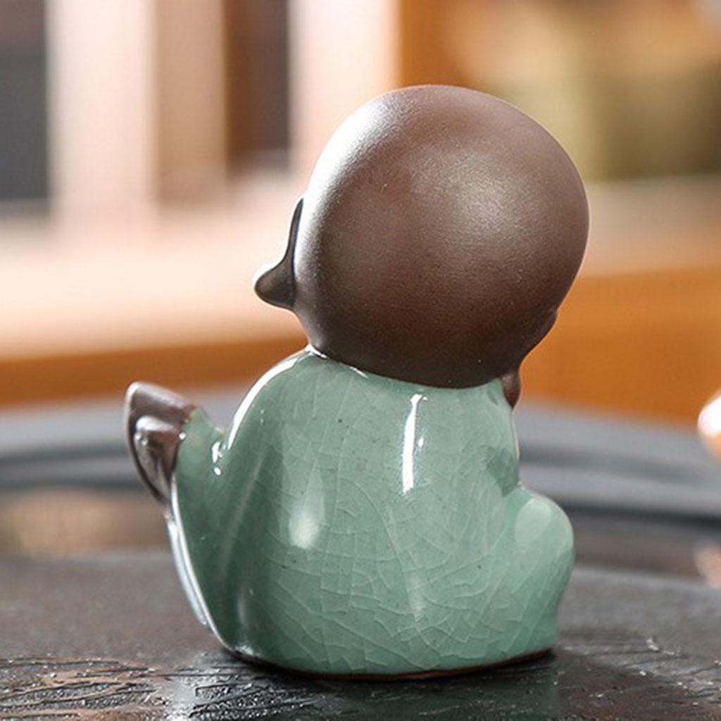 Ceramic Small  Statue Monk Figurine Tea Pet  Ornaments