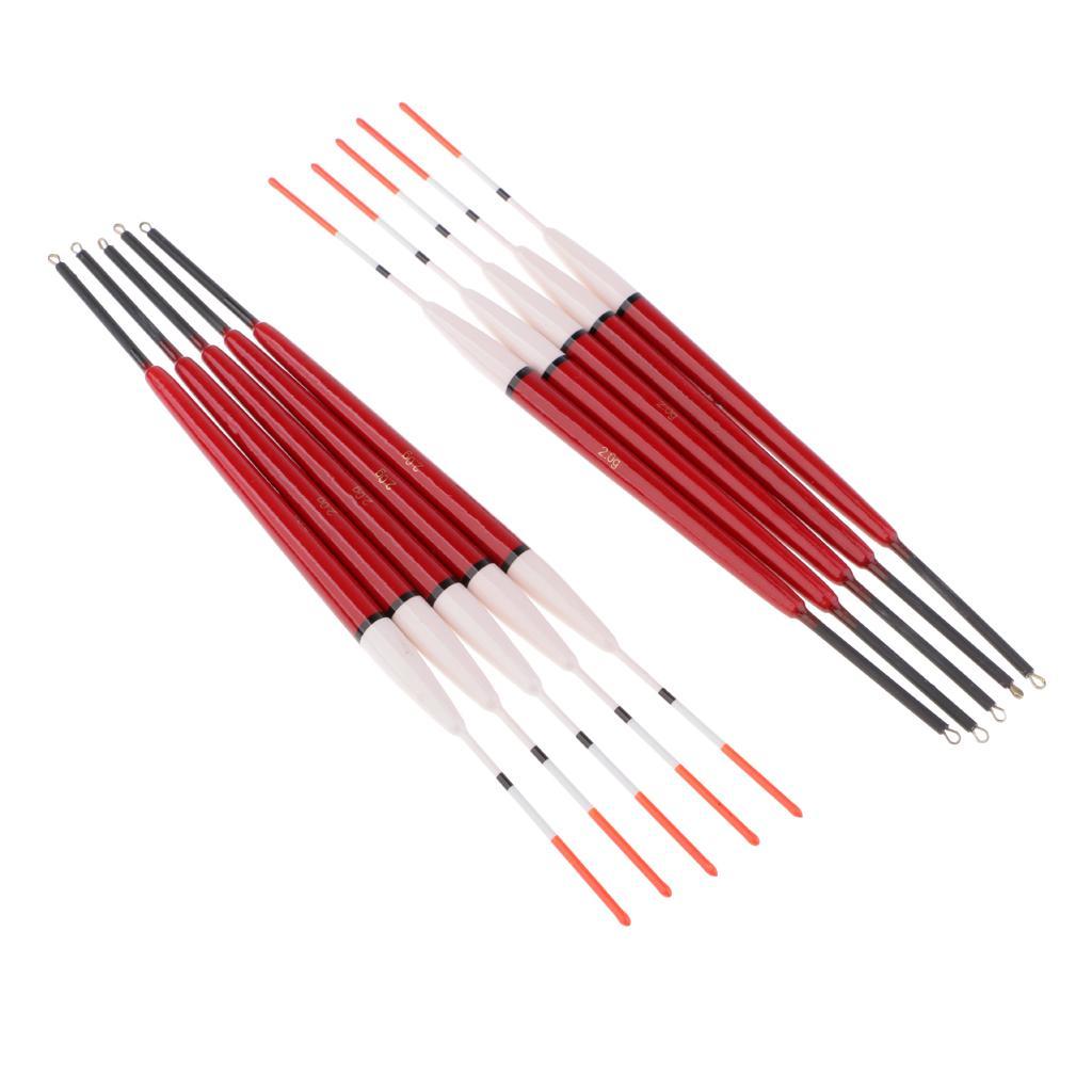 10Pcs Fishing Bait Indicator Float Bobbers Rock Fishing Saltwater