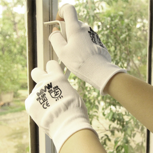 Găng tay bảo hộ MVW không phủ PU hở ngón MVW-HLF-100S size S