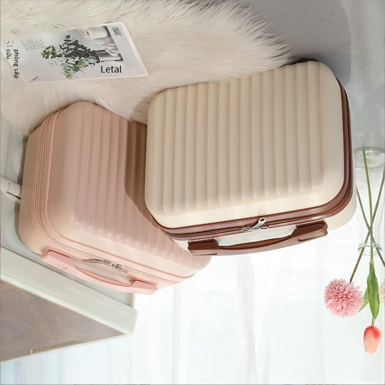 Hộp đựng mỹ phẩm xách tay 14 inch được ưa chuộng nhất vali du lịch du lịch đơn giản hộp bảo quản sản phẩm chăm sóc da dung tích lớn hộp quà tặng