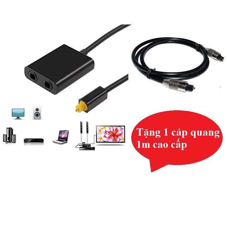 Cáp Chia Cổng âm thanh Quang Optical Từ 1 Ra 2 Cổng TosLink
