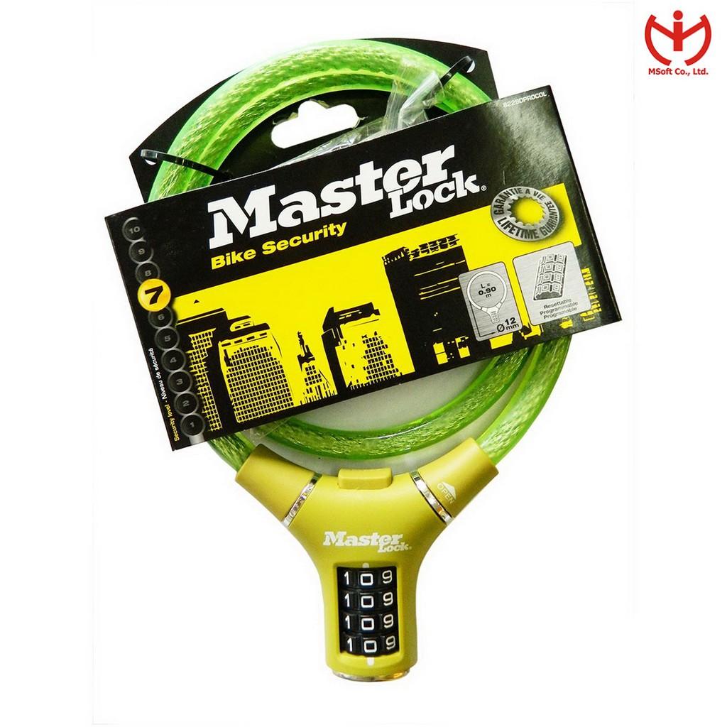 Khóa số dây cáp Master Lock 8229 dài 0.9m x 12mm