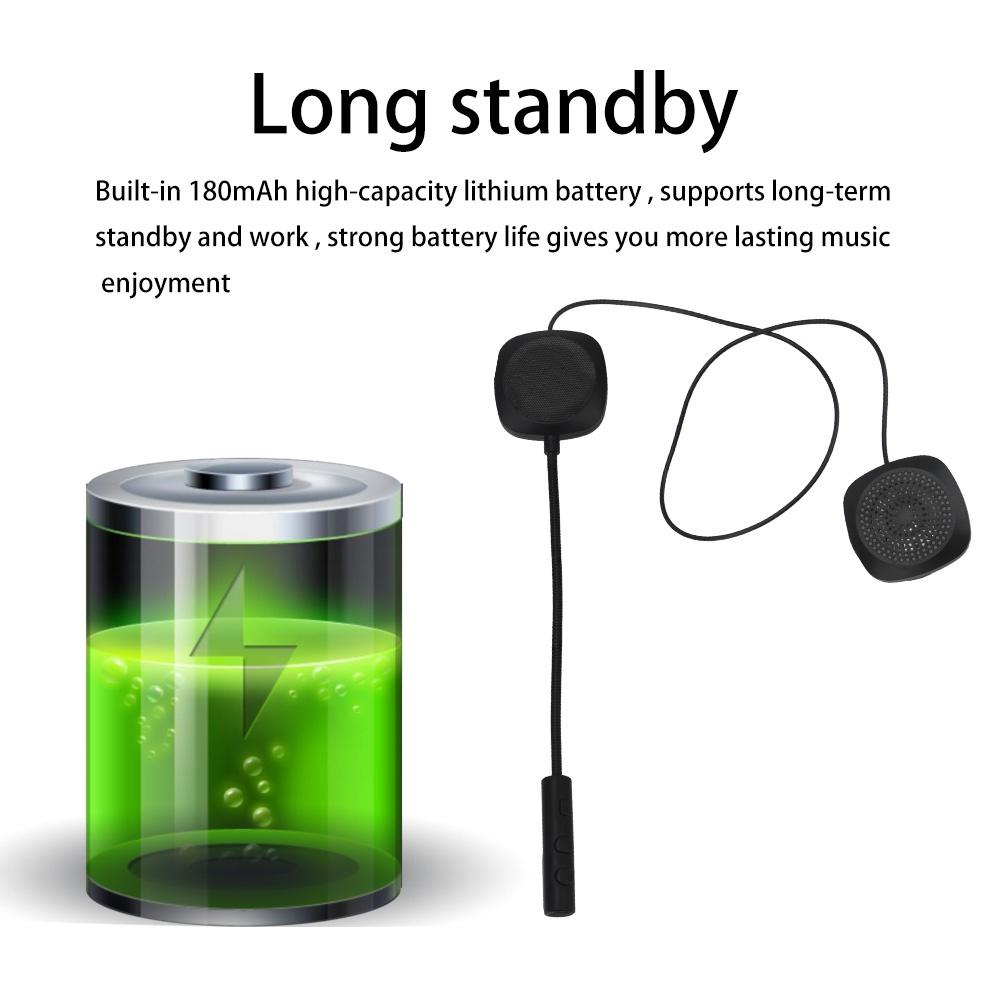 Tai nghe bluetooth 5.0 không dây gắn mũ bảo hiểm xe máy MP3
