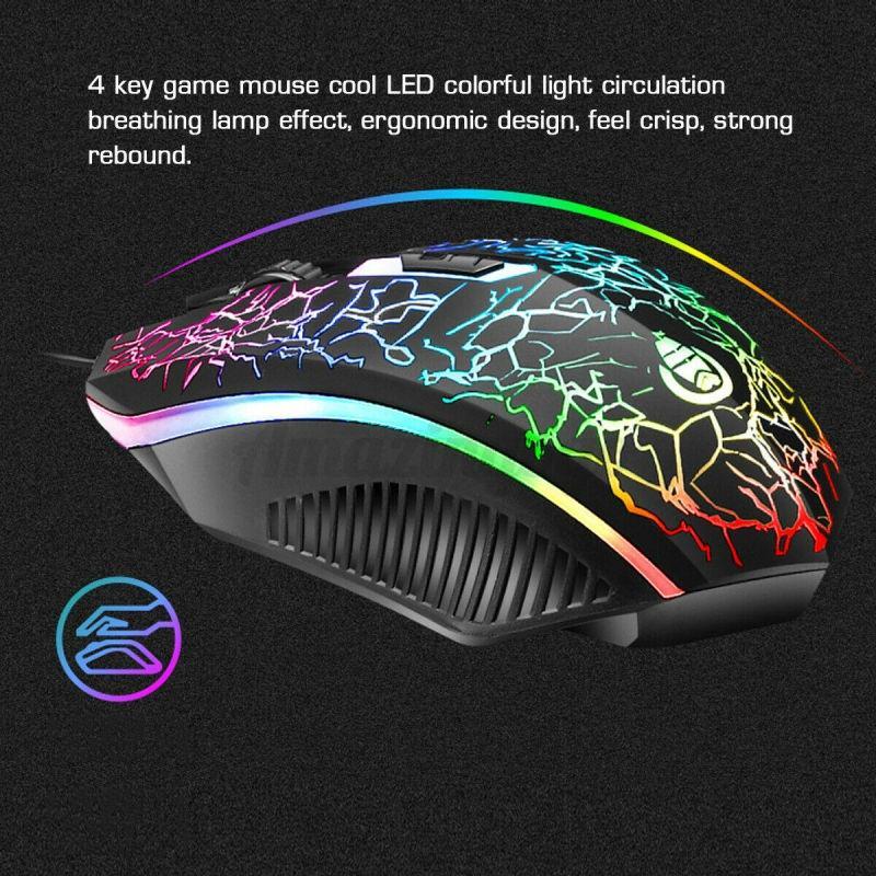 Bộ Bàn Phím Và Chuột Chơi Game Không Dây Có Đèn Led Rgb