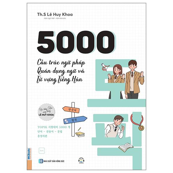 Sách - 5000 Cấu Trúc Ngữ Pháp, Quán Dụng Ngữ Và Từ Vựng Tiếng Hàn