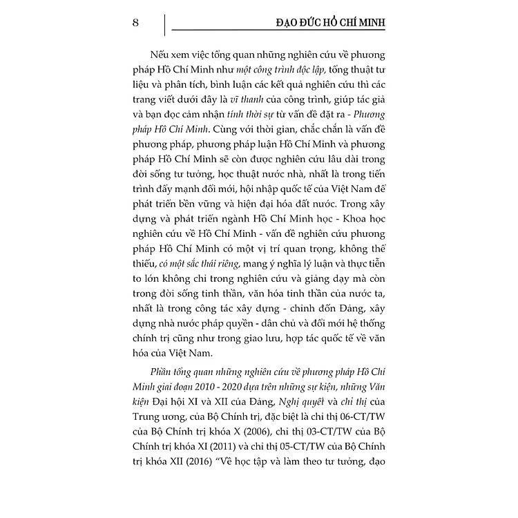 Sách - Đạo Đức Hồ Chí Minh - Sự Nhất Quán Giữa Tư Tưởng Và Hành Động - Hoàng Chí Bảo - VIETNAMBOOK