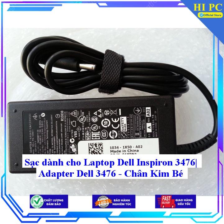 Sạc dành cho Laptop Dell Inspiron 3476| Adapter Dell 3476 - Chân Kim Bé - Kèm Dây nguồn - Hàng Nhập Khẩu
