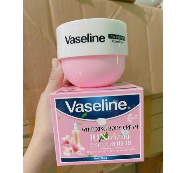 Hũ Kem Body Vaseline 10x Hồng 200g mới-thái lan ( không xuất hóa đơn đỏ )