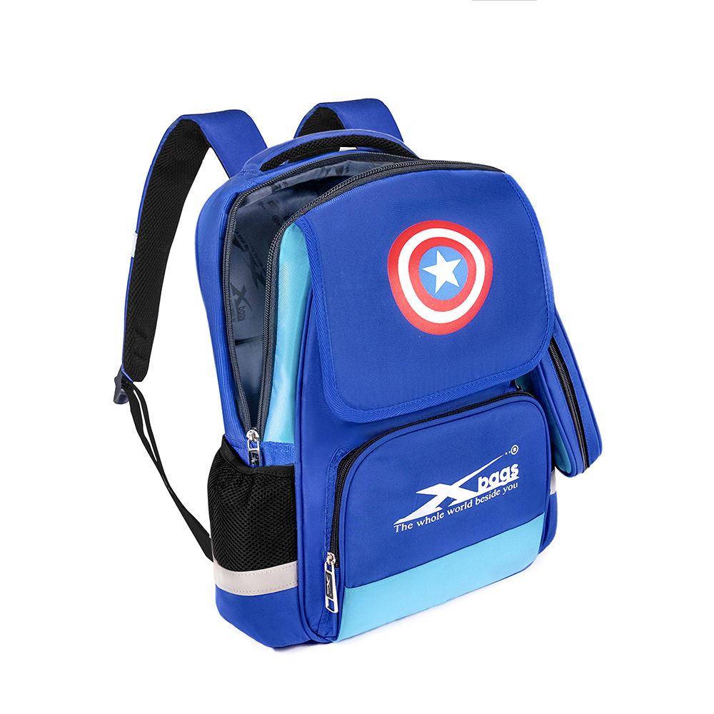 Balo học sinh nam cao cấp Xbags Power – Balo học sinh tiểu học nhiều ngăn, phong cách mạnh mẽ, hiện đại XB3117