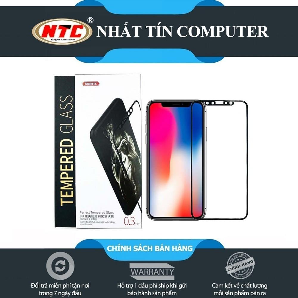 Miếng dán mặt kính cường lực 3D full màn hình Remax GL-09 cho iPhone X (Đen) - Hàng Chính Hãng