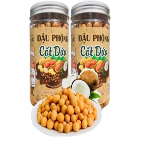 ĐẬU PHỘNG CỐT DỪA TÂN LỘC PHÁT COMBO 1KG - MỖI HŨ 500G