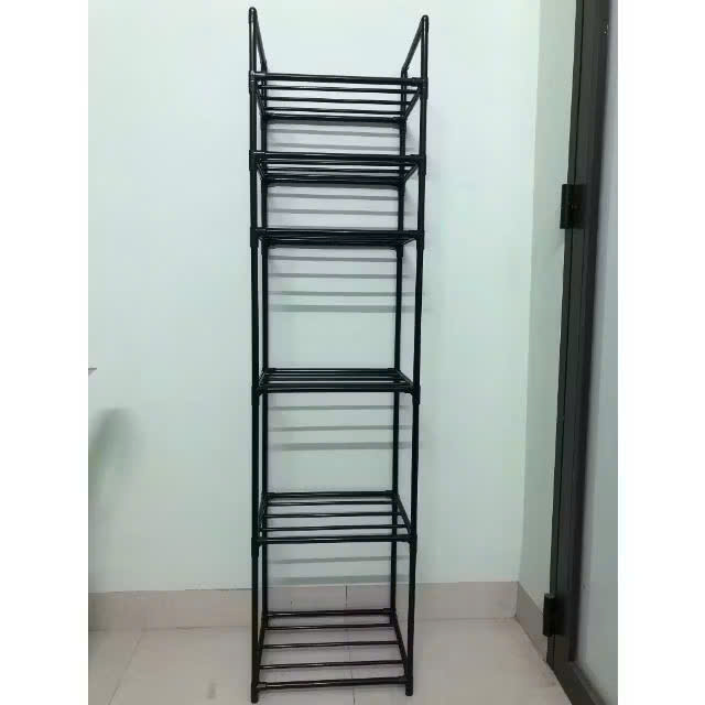 Kệ Nhà Bếp, Kệ Phòng Khách 6 Tầng Đa Năng, Khung Thép Carbon Sơn Tĩnh Điện Chống Rỉ - HÀNG CHÍNH HÃNG MINIIN