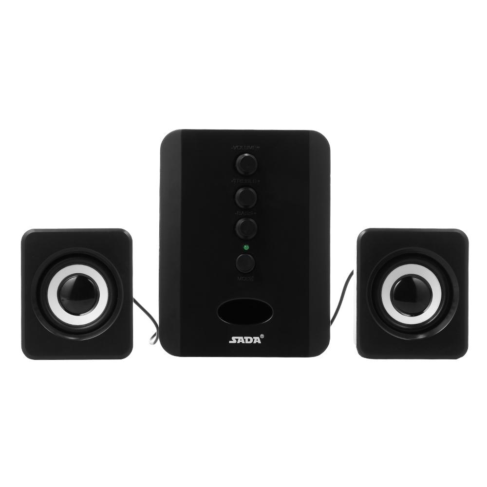 Bộ loa Bluetooth có dây USB SADA D-202 siêu trầm cho máy tính xách tay