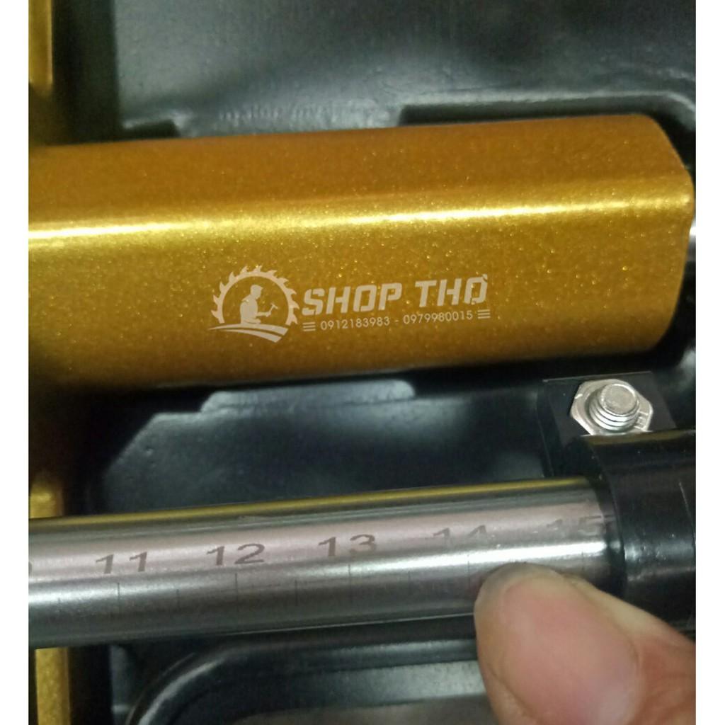 Bộ cữ đục lỗ khóa cửa kiểu tay gạt bản nâng cấp mầu vàng kim