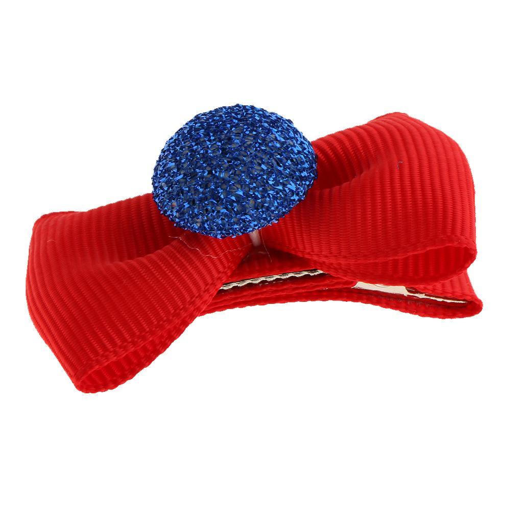 5Pcs Colorful Baby Girl Hair Clip Bows Small Cap Design Alligator Clips Infant Toddler Barrettes Khaki/Red/Pink/Green/Purple/Blue