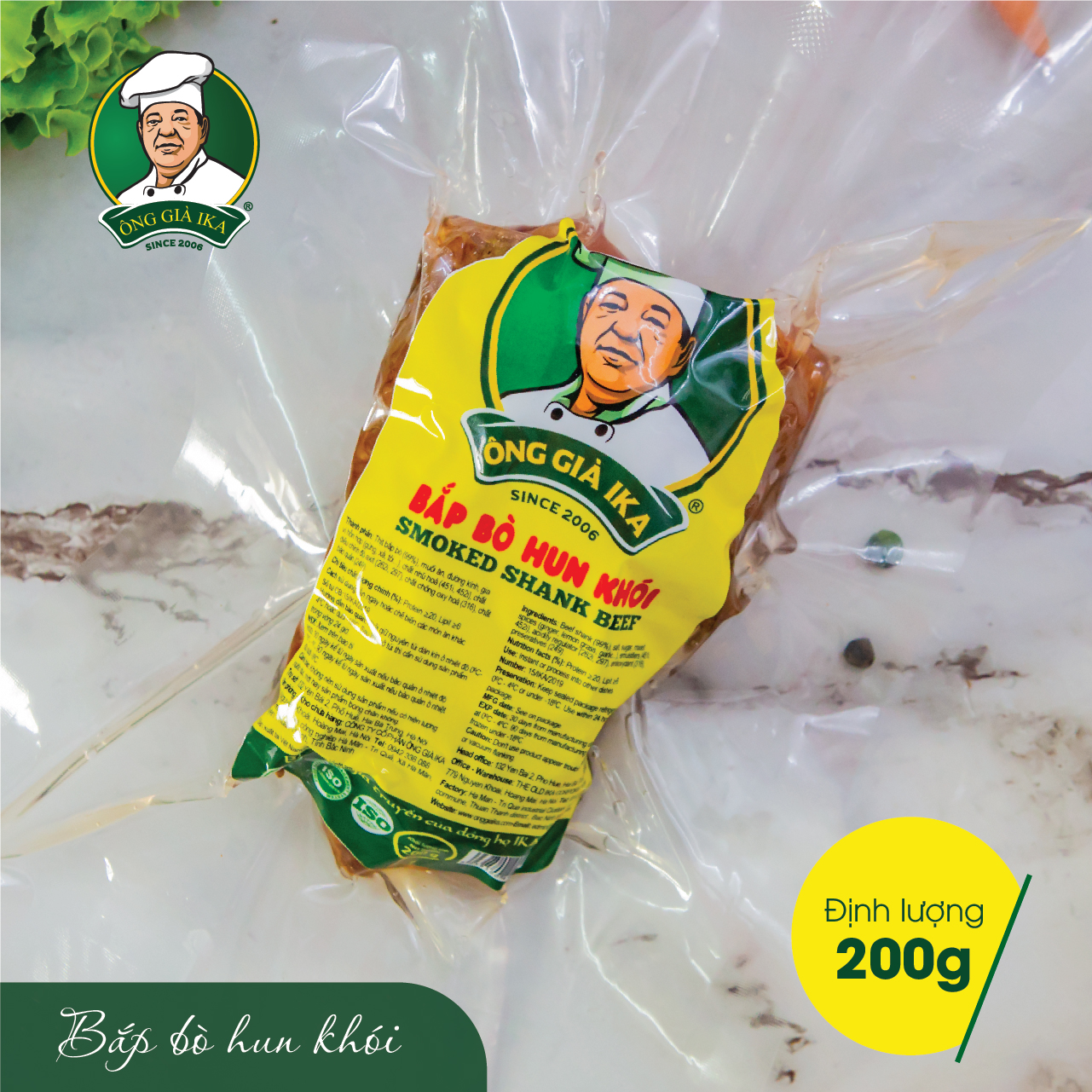 Bắp bò hun khói 200g
