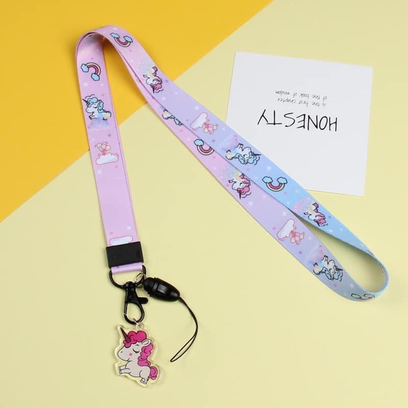 Dây đeo điện thoại in hình cute dễ thương - Dây đeo cổ cho điện thoại tiện lợi đa năng