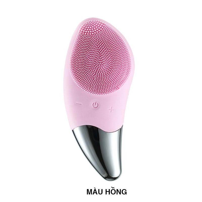 Máy Rửa Mặt Đa Năng Silicon mini Tích Hợp Sóng Âm Sonic Facial Brush