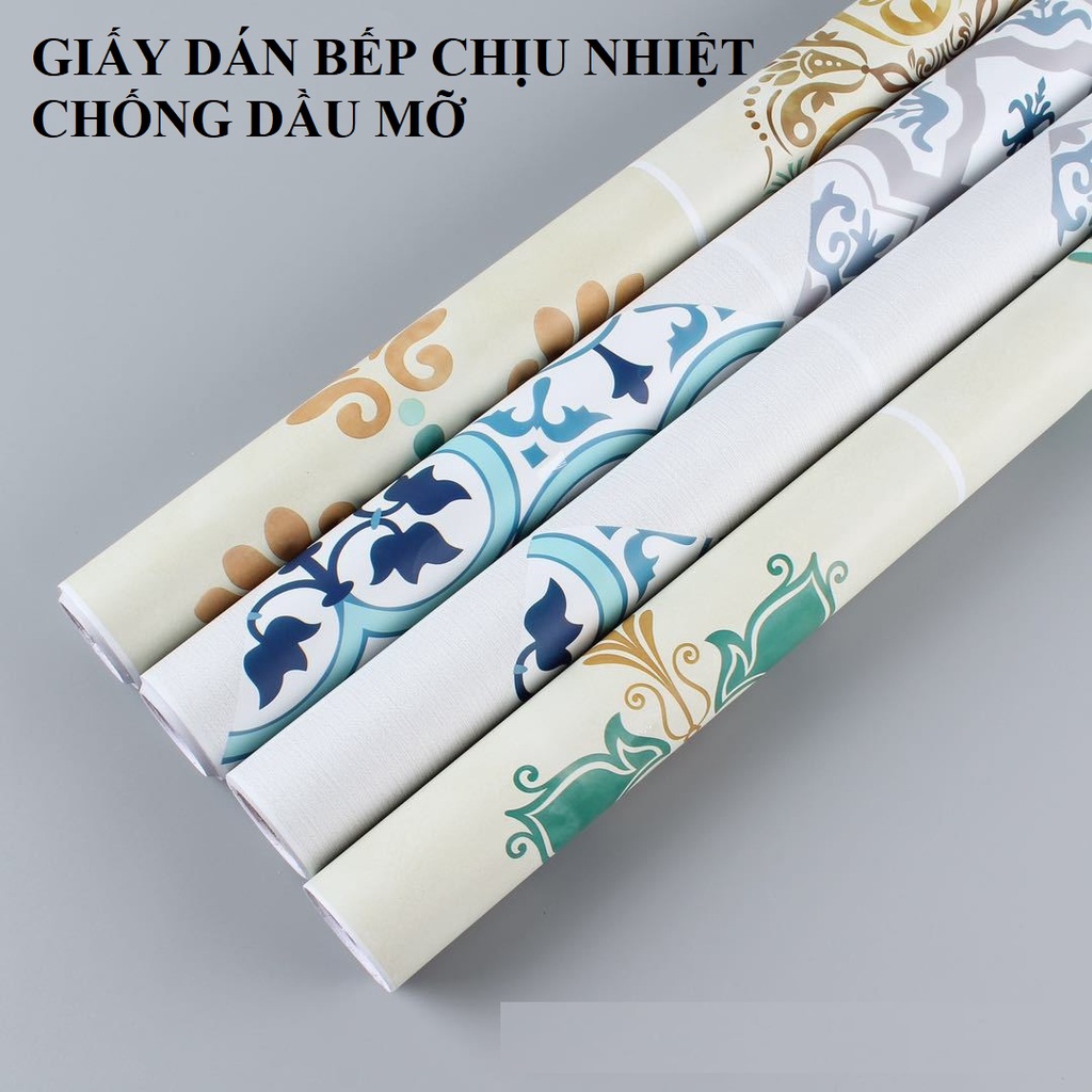 Giấy dán tường nhà bếp khổ 60cm tráng nhôm cánh nhiệt mẫu hoạt hình, trái cây siêu đẹp D224