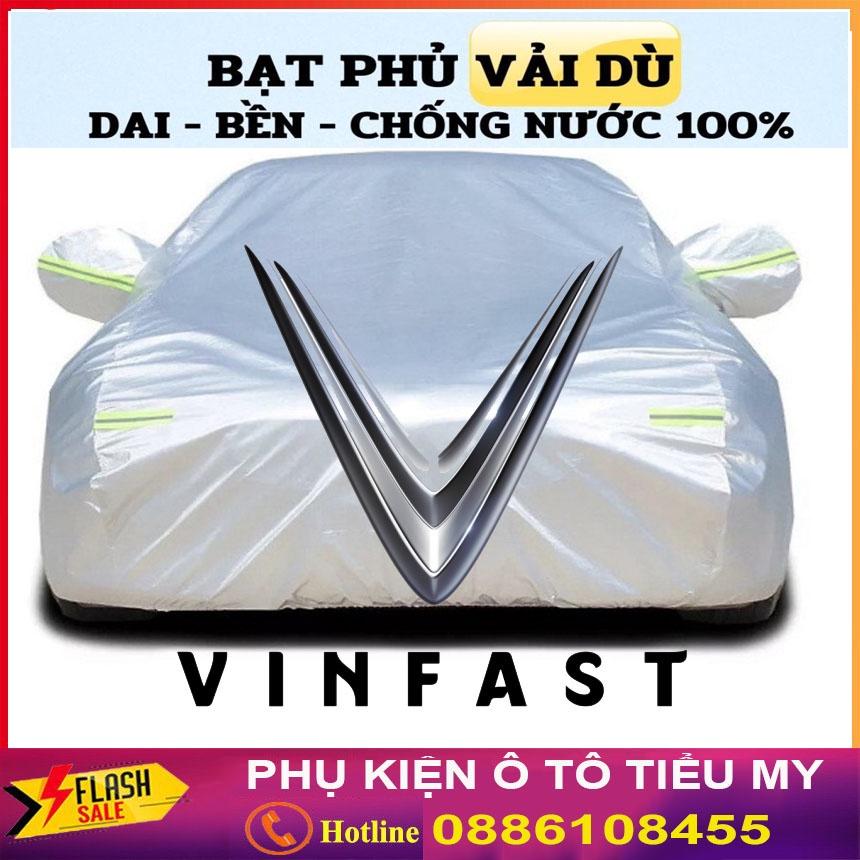 Bạt Phủ Ô Tô Vải Dù VINFAST FADIL, LUX A, LUX SA, VF E34, VF 8, chống nóng, chống nước tuyệt đối, có phản quang