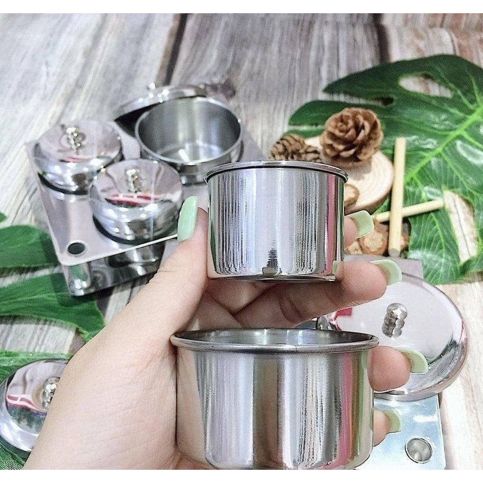 Nồi inox đựng lưu huỳnh làm nail