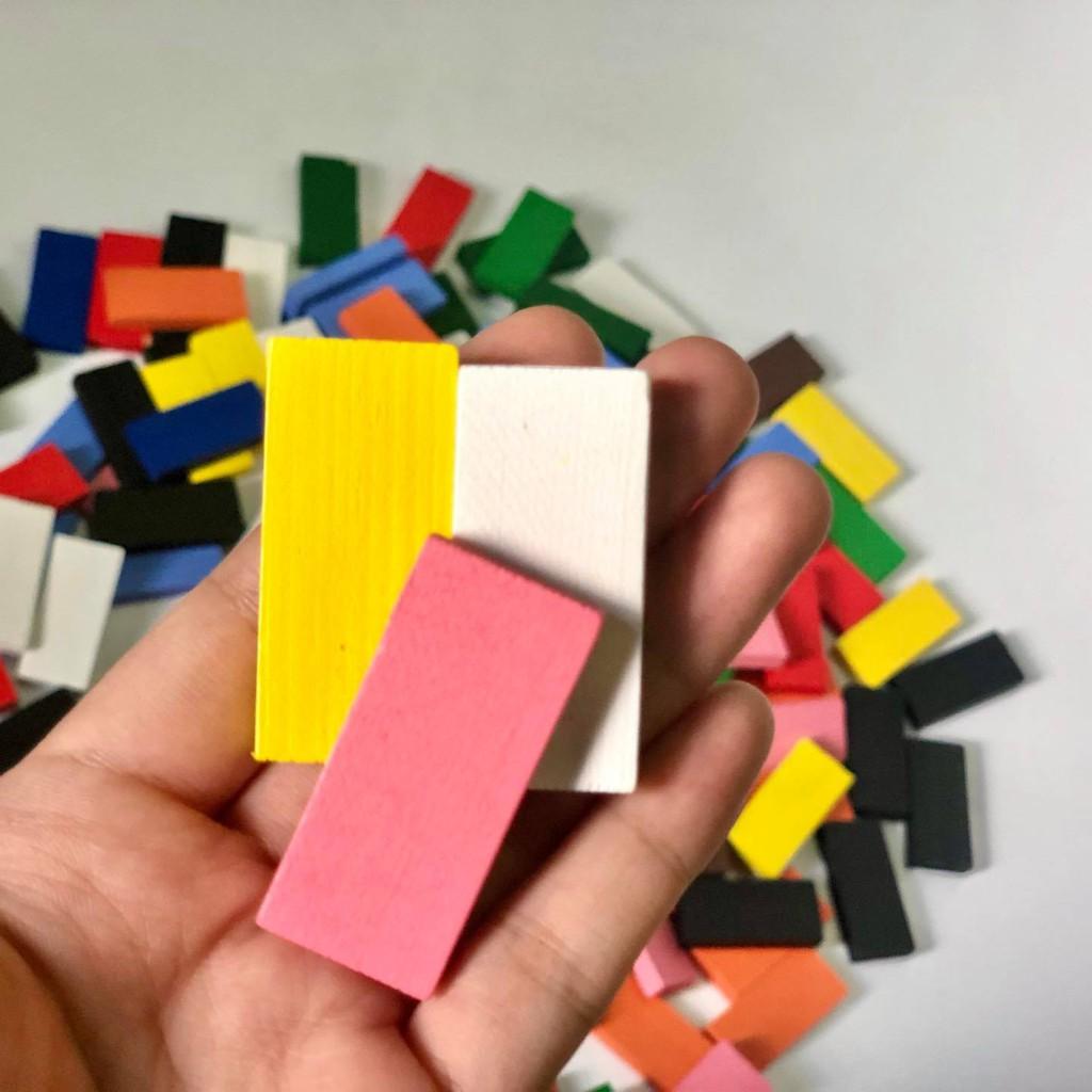 Đồ Chơi Gỗ DOMINO nhiều màu 100 chi tiết cho bé