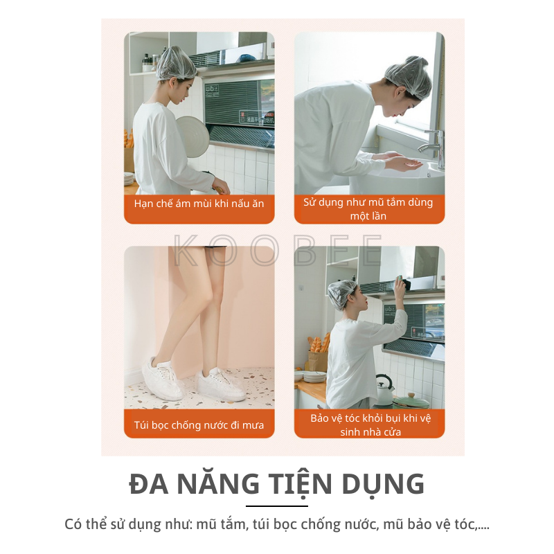 Màng bọc thực phẩm thức ăn co dãn KooBee - Túi bọc thực phẩm đồ ăn có chun bảo quản thực phẩm cực tốt (NB11)