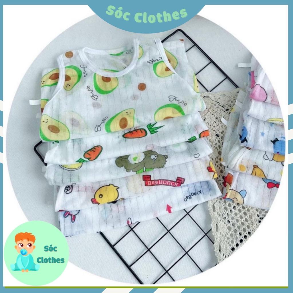 Bộ Cotton Giấy Cho Bé Diện Hè