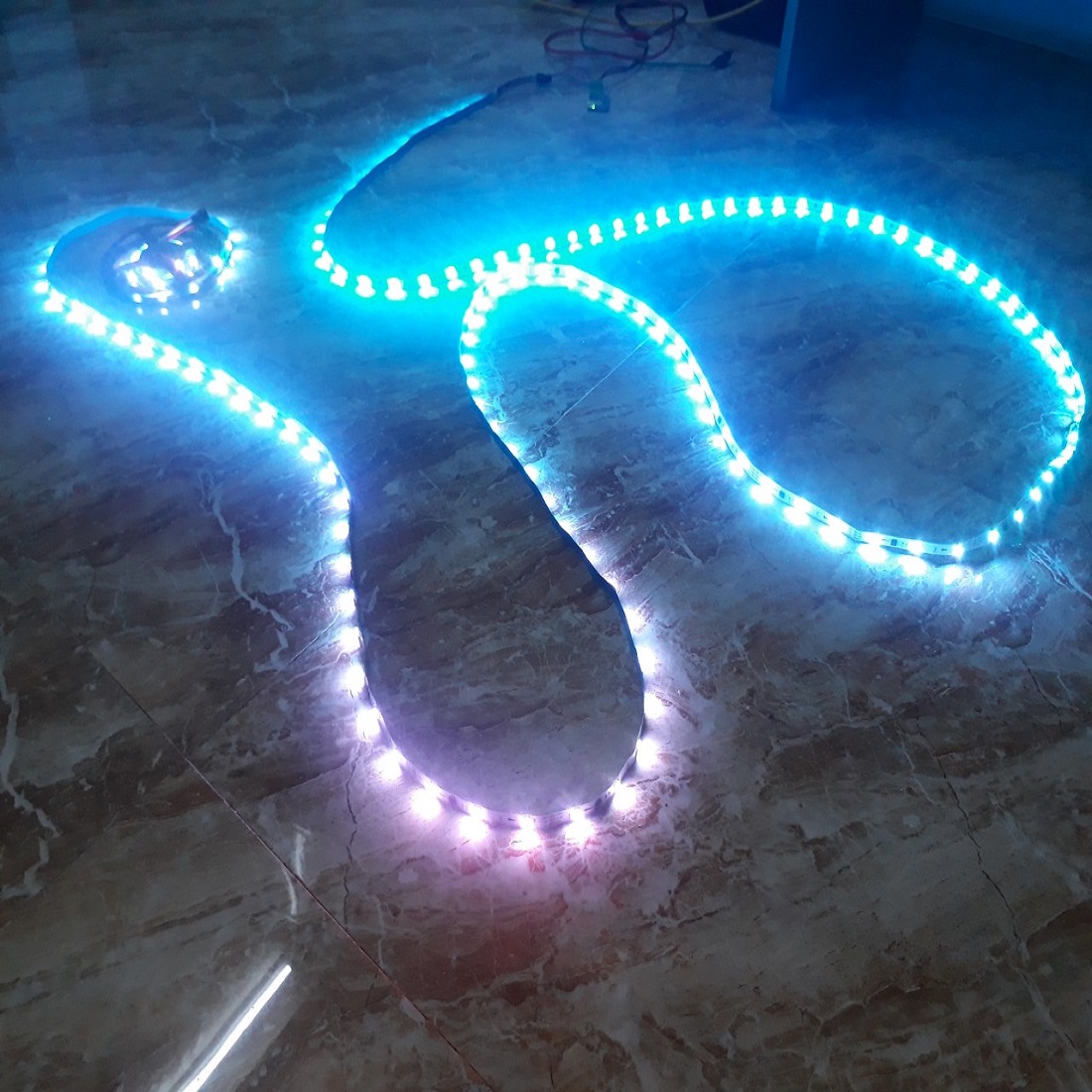Combo led dây dán full màu 1903 + nguồn 12V + mạch điều khiển