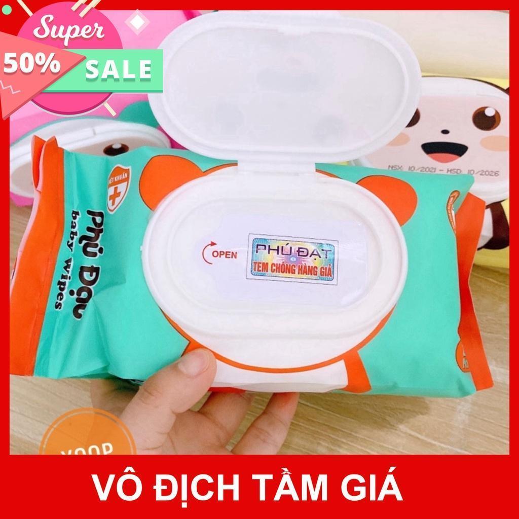 Khăn Giấy Ướt Baby Gấu Trúc Phú Đạt 120 PCS An Toàn Tiện Lợi