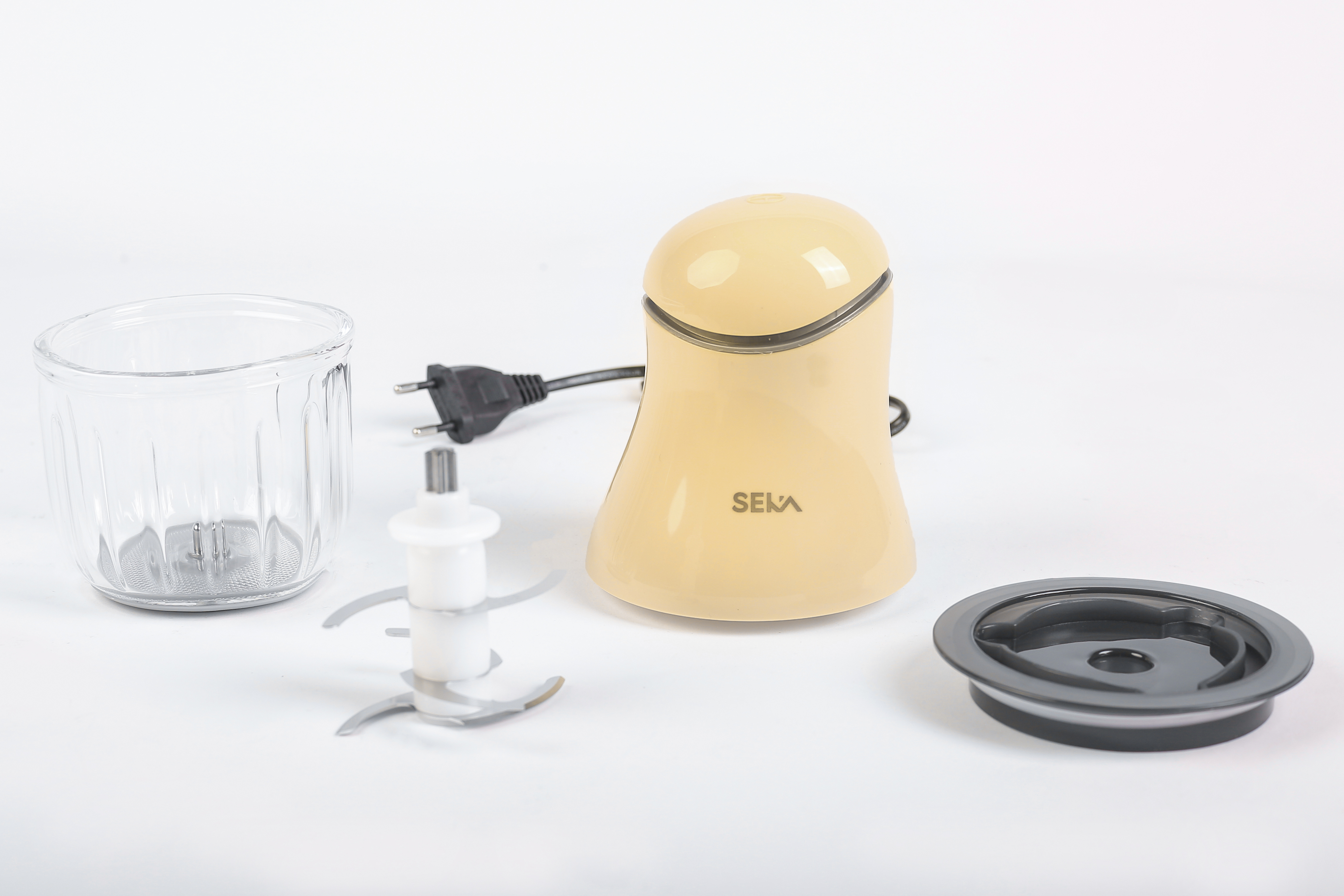 Máy xay cầm tay 6 lưỡi SEKA SK 1396 xay thịt, rau củ, xay tỏi ớt, Máy xay đồ ăn dặm cho bé + Tặng kèm dụng cụ rửa máy - Hàng chính hãng